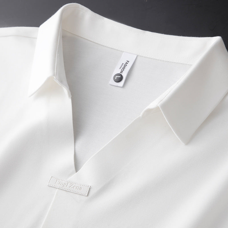 Jeorge - Elegante Polo De Algodón y Seda