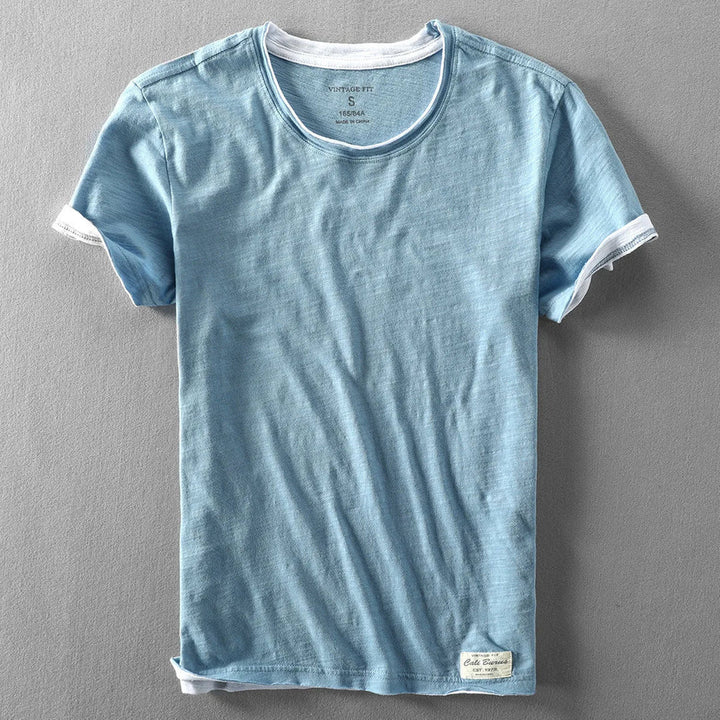 Himasha - Camisa de Algodón de Manga Corta