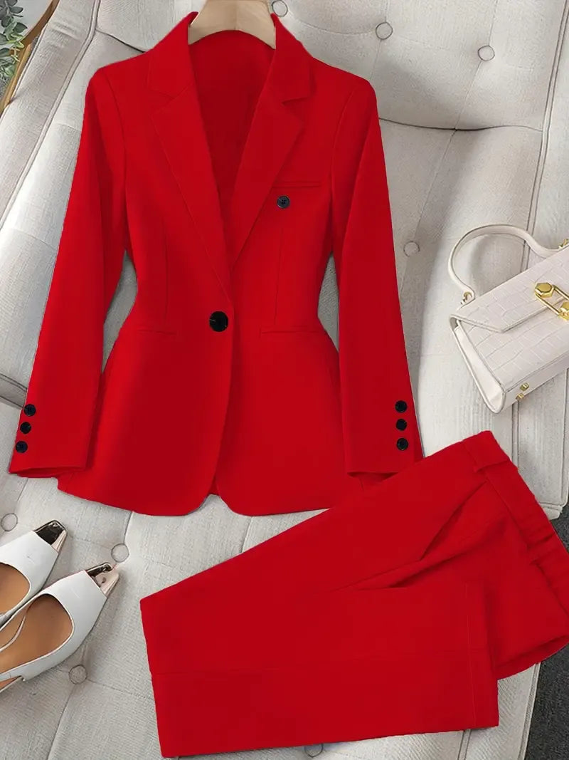 Tazmin - Elegante Traje de Chaqueta y Pantalón