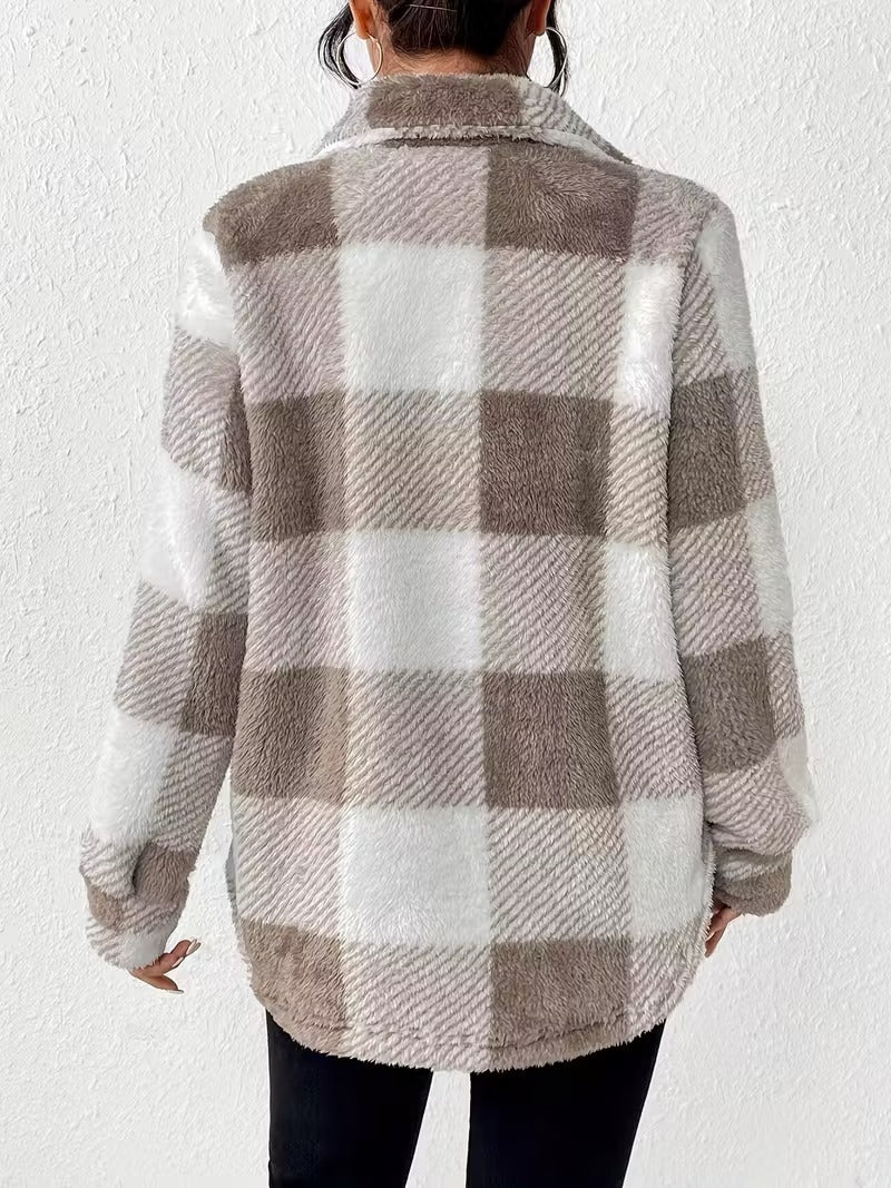 Sabria - Chaqueta De Lana A Cuadros Bon Botones
