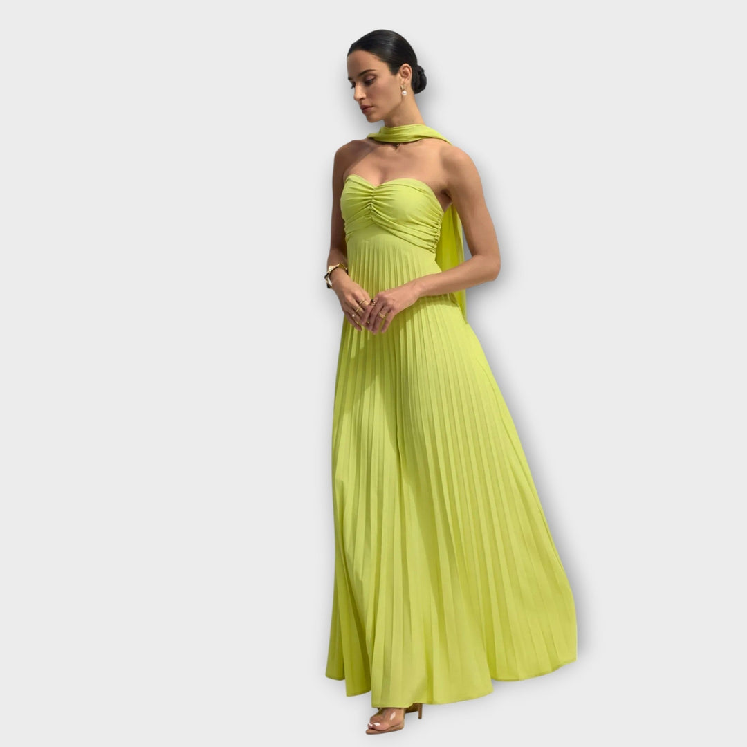 Hildaa - Elegante Vestido Largo Sin Tirantes