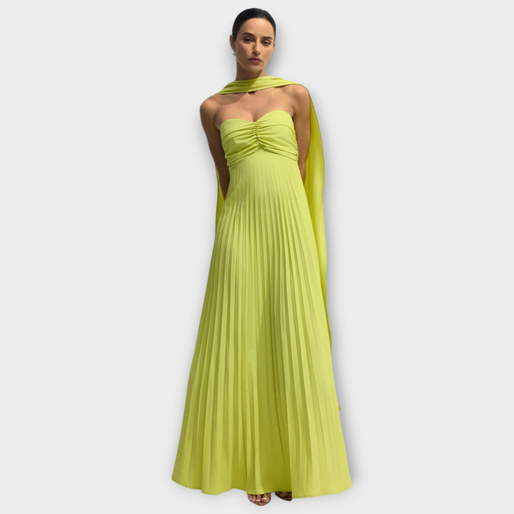 Hildaa - Elegante Vestido Largo Sin Tirantes