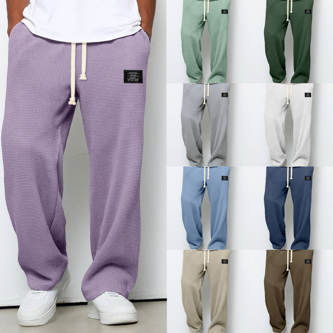 Dezlan - Pantalones Holgados De Pierna Ancha Con Cintura Ajustable