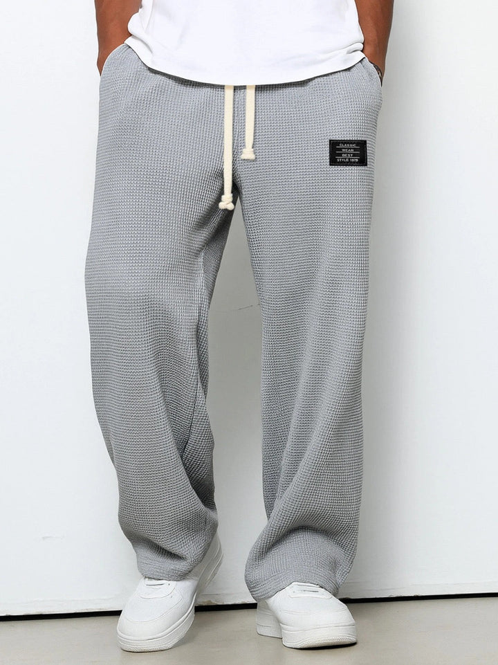 Dezlan - Pantalones Holgados De Pierna Ancha Con Cintura Ajustable