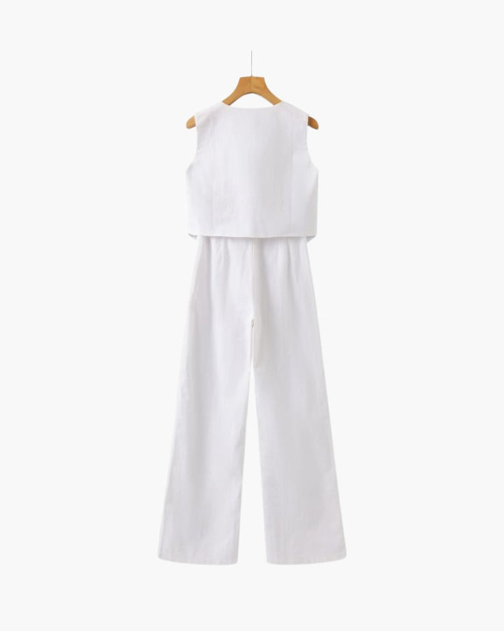Lenaya - Traje De Lino De Dos Piezas