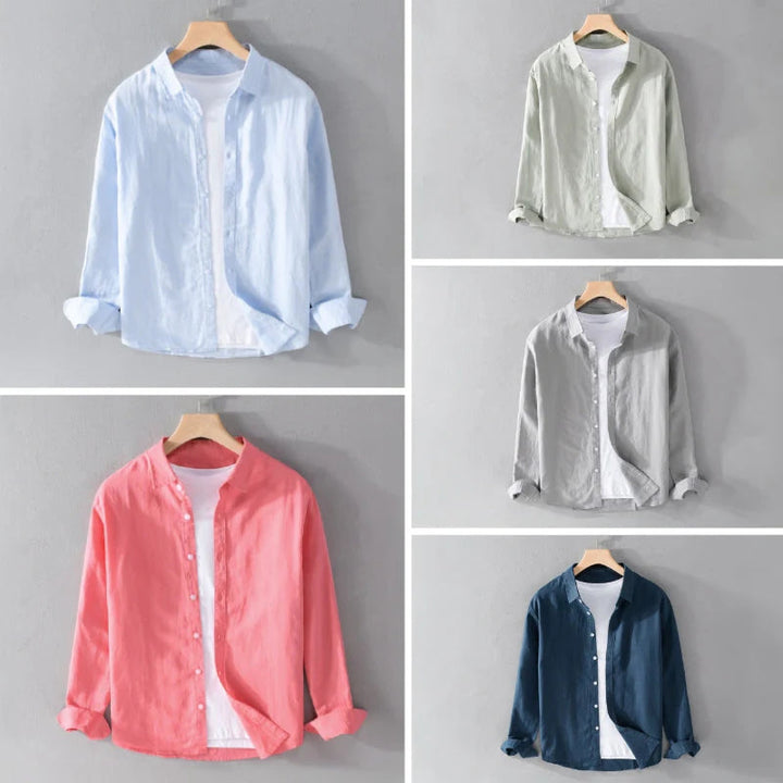 Emerson - Camisa Informal De Manga Larga Con Botones