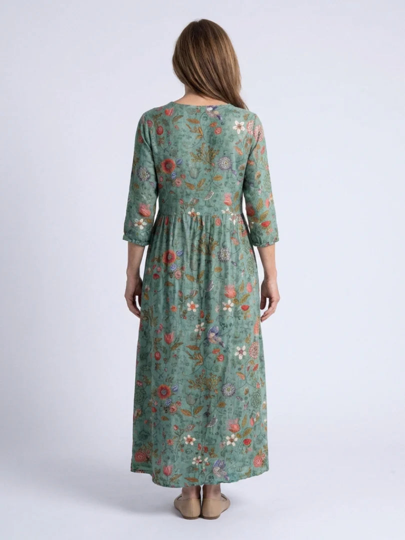 Meriana - Vestido Largo Floral De Alta Calidad