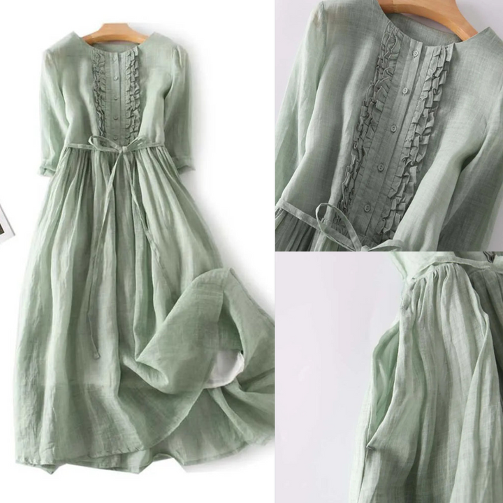 Lithumi - Vestido Largo de Lino