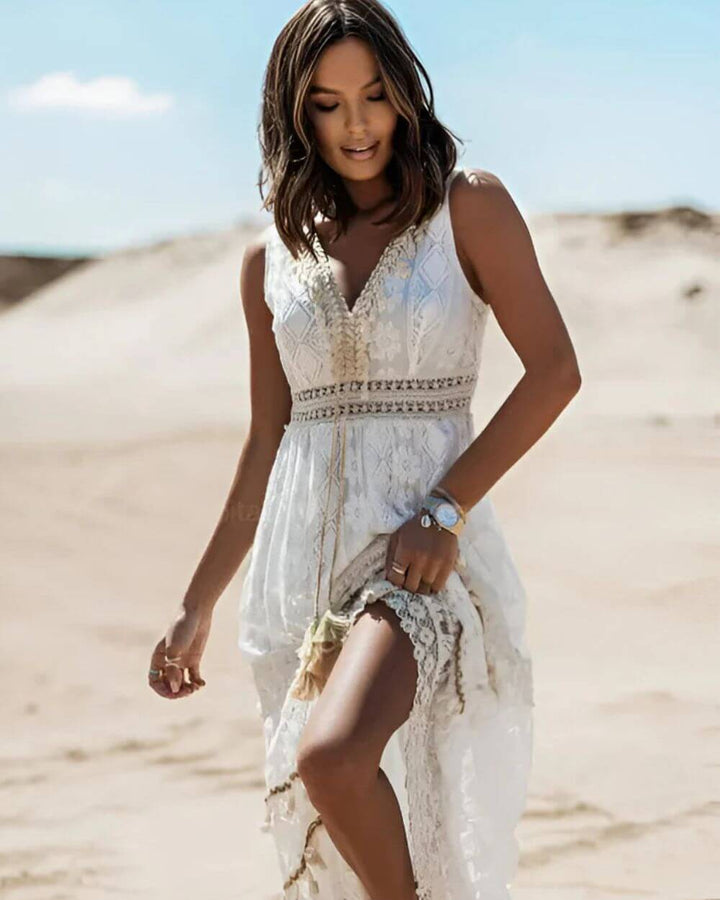 Jooli - Elegante Vestido De Estilo Bohemio