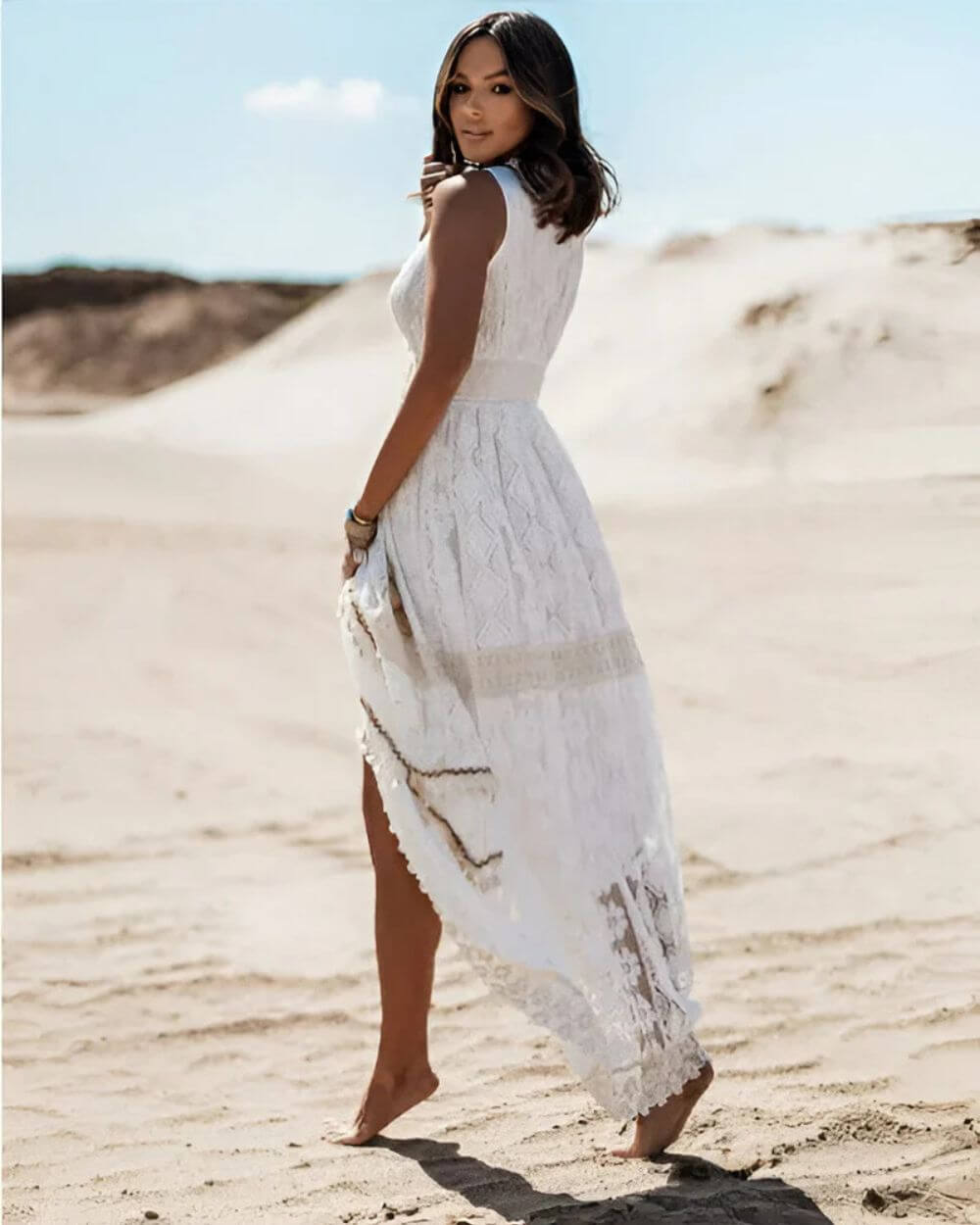 Jooli - Elegante Vestido De Estilo Bohemio