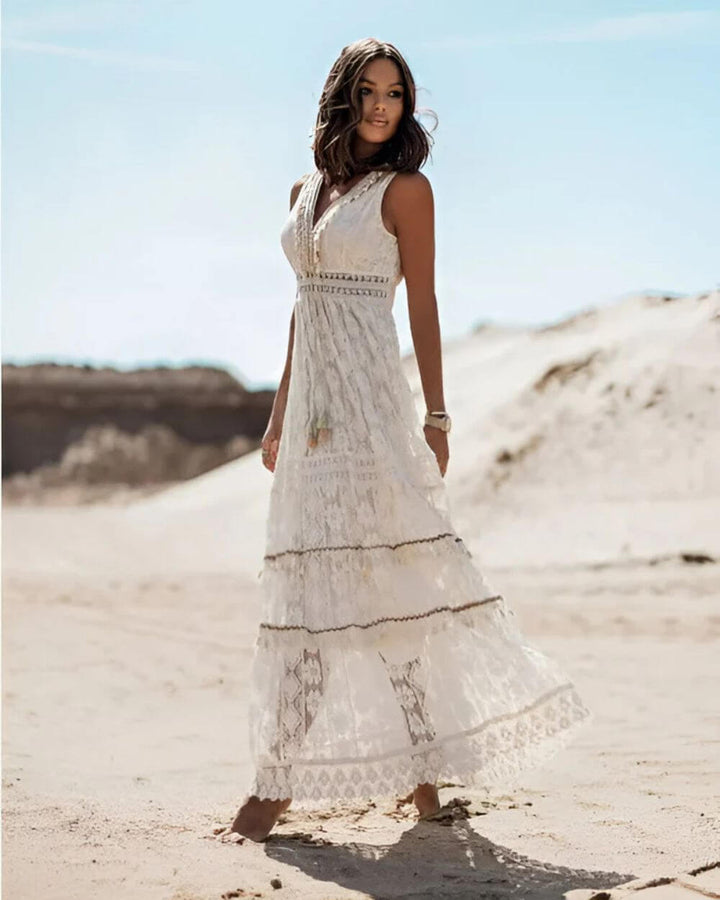 Jooli - Elegante Vestido De Estilo Bohemio