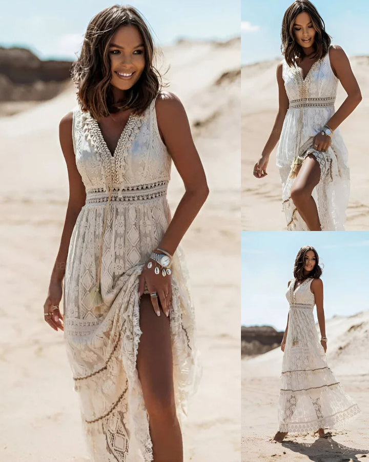 Jooli - Elegante Vestido De Estilo Bohemio