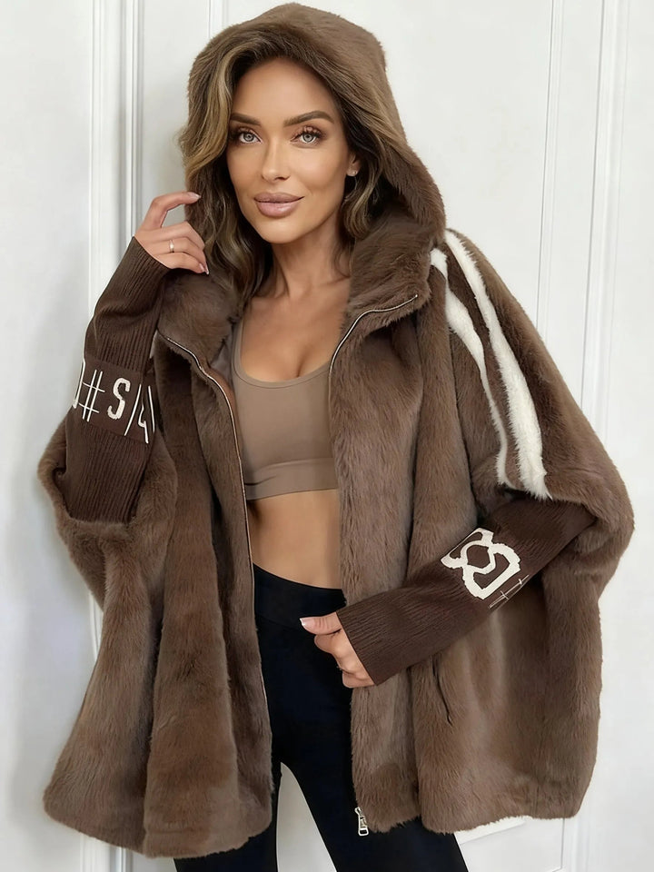 Elifia - Chaqueta Oversize Con Capucha