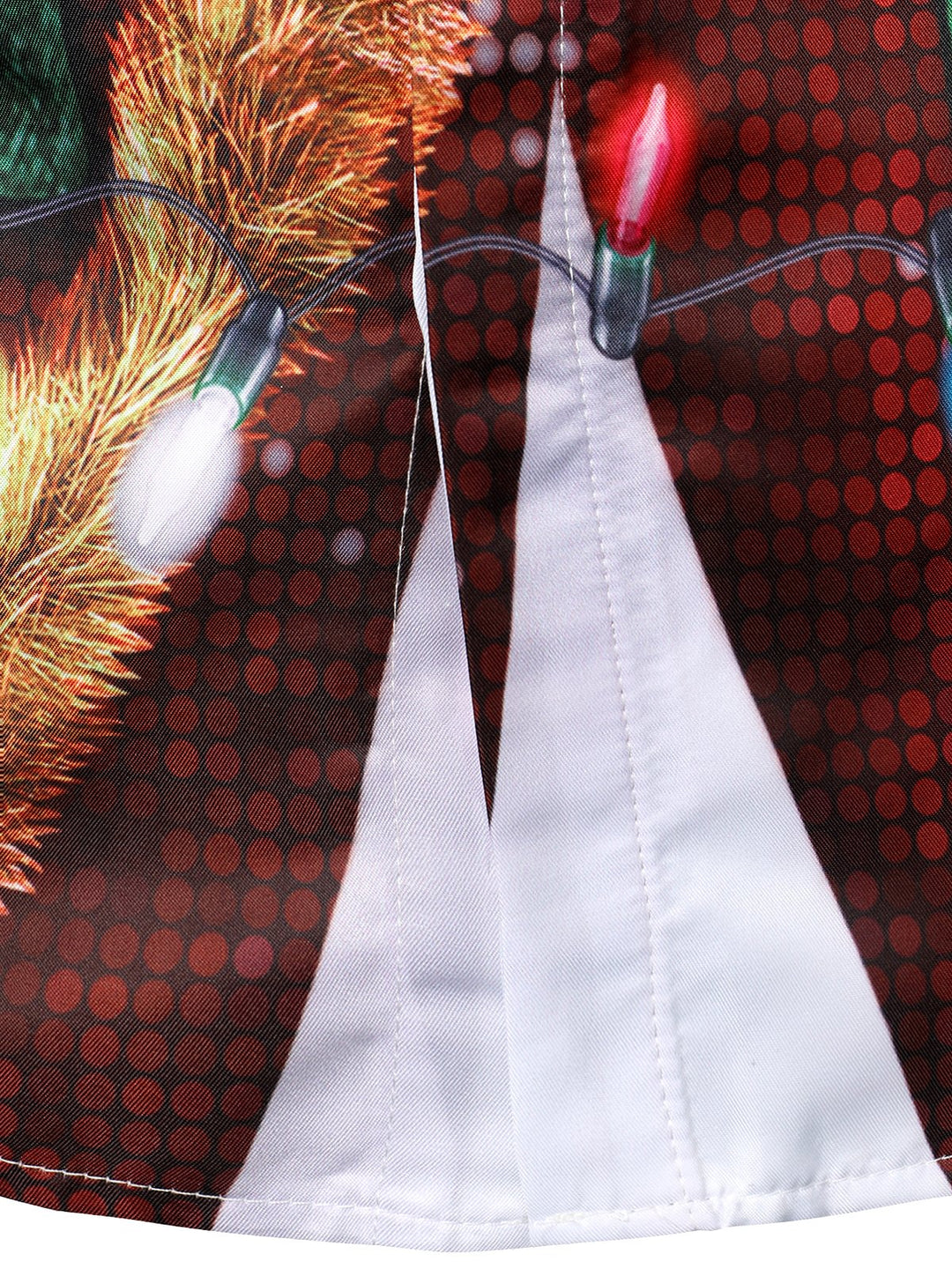 Bryce - Conjunto navideño Divertido para Hombre Camisa de manga Larga con Botones y Estampado Temático