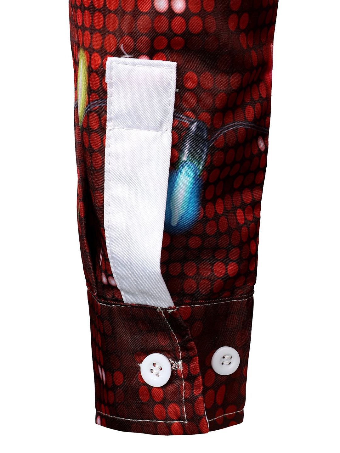 Bryce - Conjunto navideño Divertido para Hombre Camisa de manga Larga con Botones y Estampado Temático