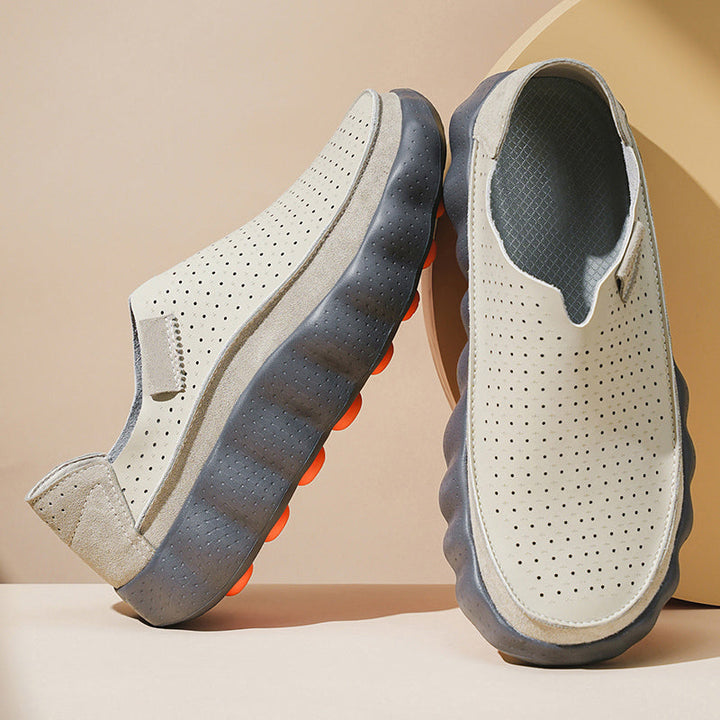Sameth - Zapatos Sin Cordones Perforados Con Suela Flexible