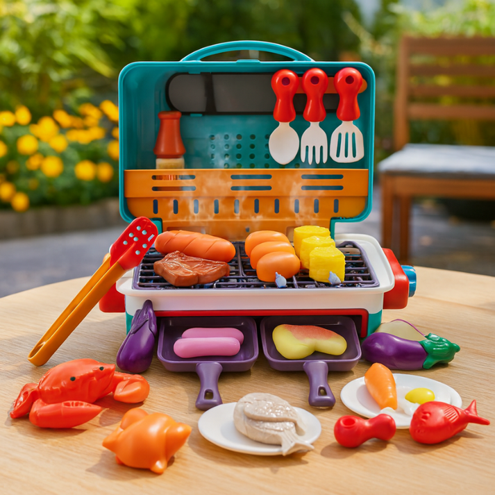 GrillMagic - Juego de Barbacoa con Comida que Cambia de Color