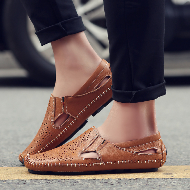 Akiva - Sandalias Cómodas De Cuero