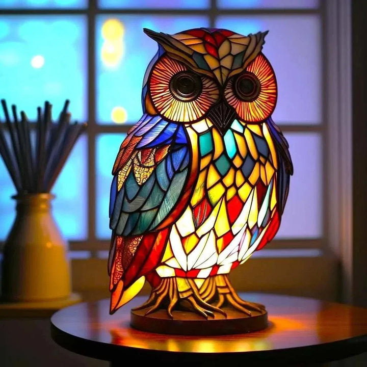 OwlGrace - Elegante Lámpara de Mesa con Forma de Búho
