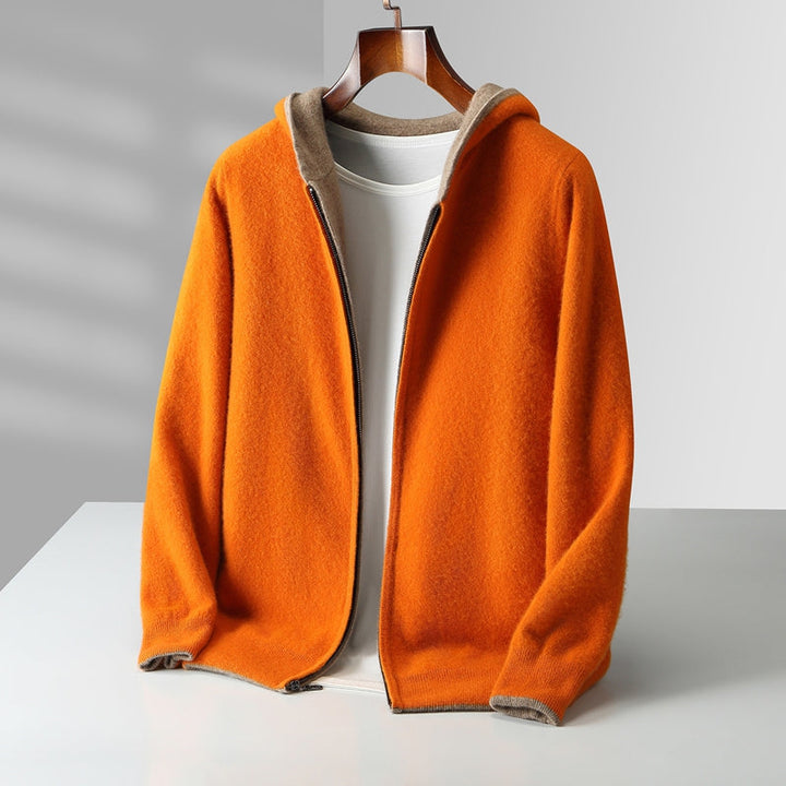 Ayalon - Sudadera Con Capucha Reversible de Cachemira