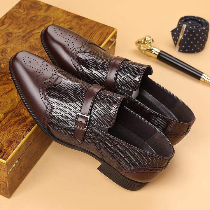 Pastor - Zapatos De Vestir Con Hebilla De Cuero