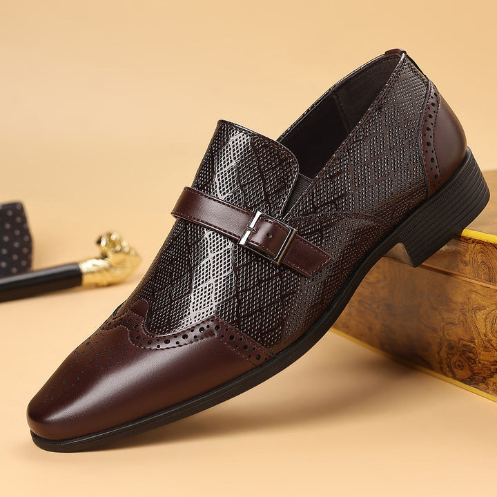 Pastor - Zapatos De Vestir Con Hebilla De Cuero