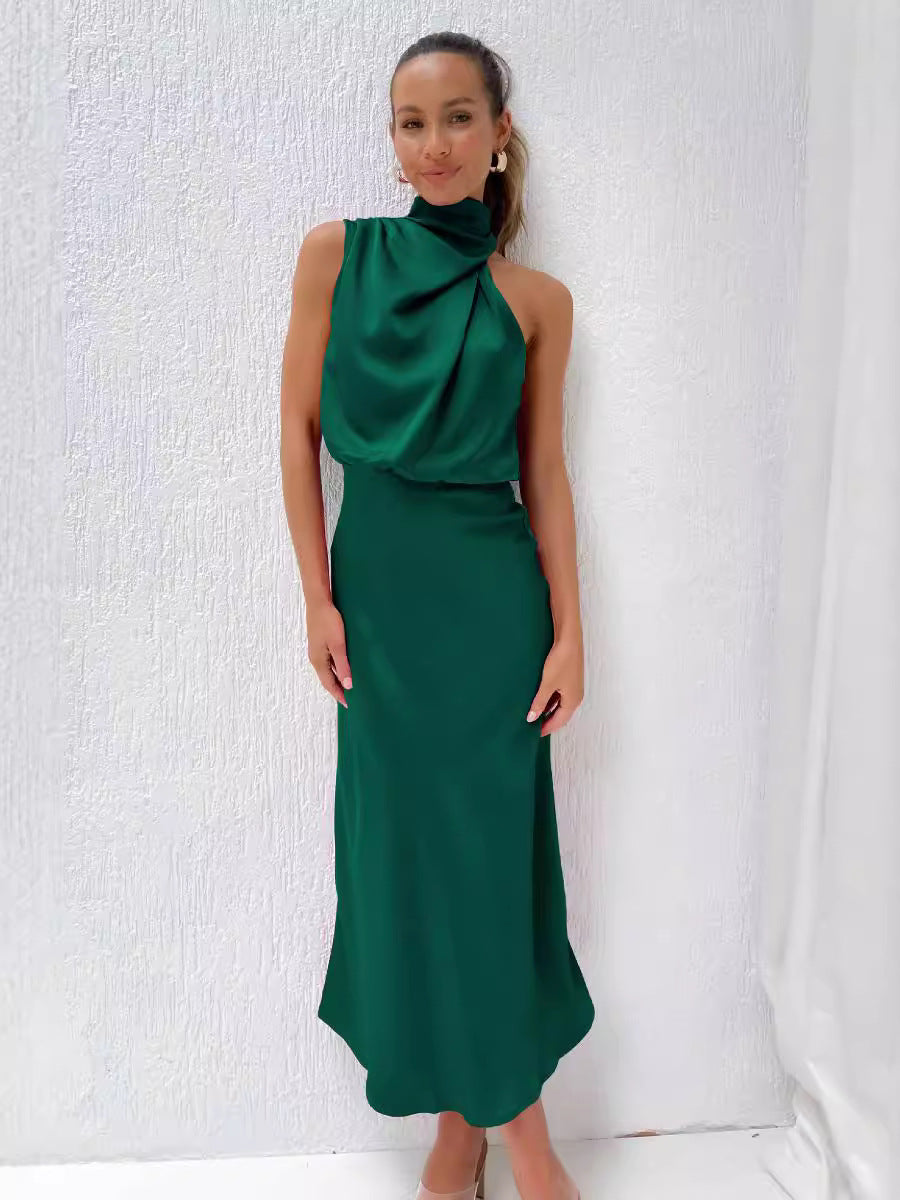 Justyna – Vestido Largo Con Escote Halter