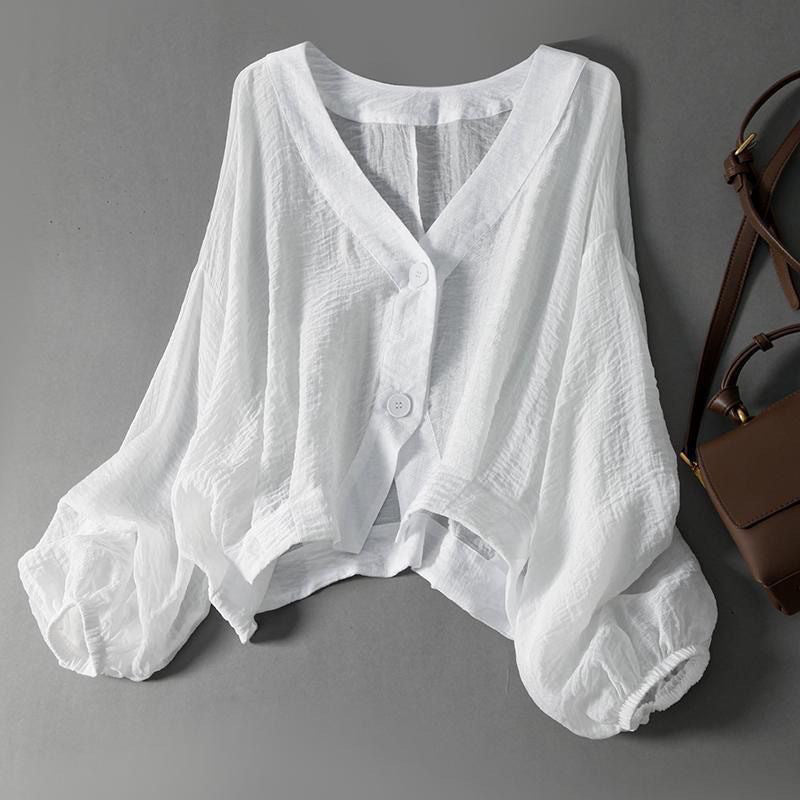 Shuhui - Blusa De Lino Prima