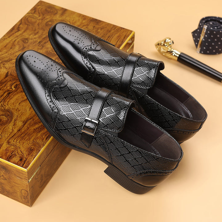 Pastor - Zapatos De Vestir Con Hebilla De Cuero