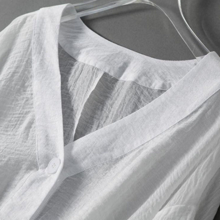 Shuhui - Blusa De Lino Prima