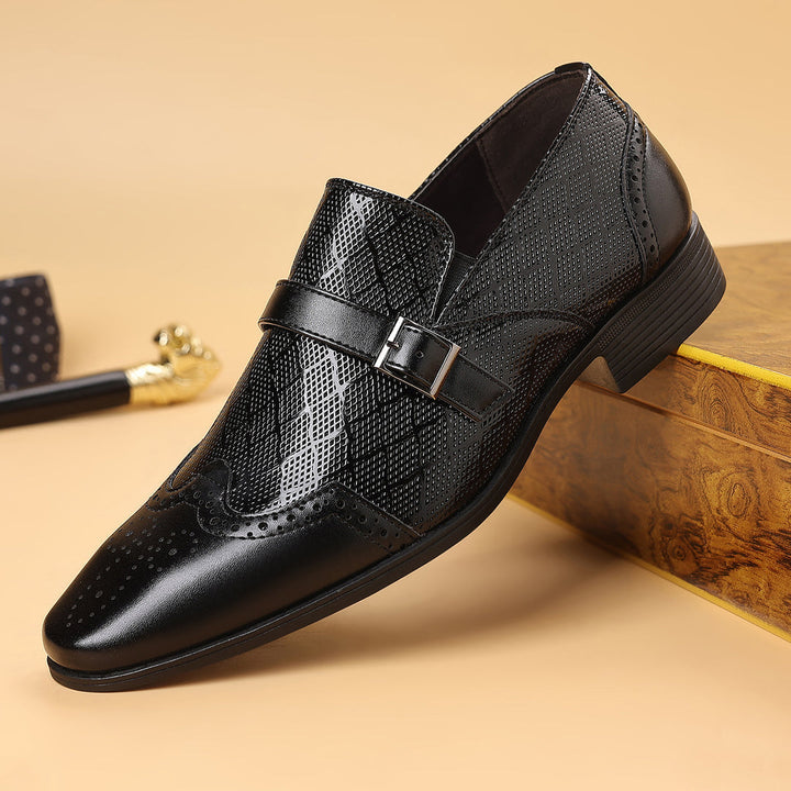 Pastor - Zapatos De Vestir Con Hebilla De Cuero