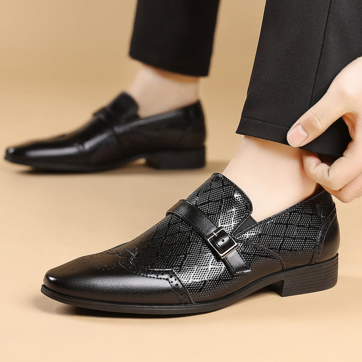 Pastor - Zapatos De Vestir Con Hebilla De Cuero