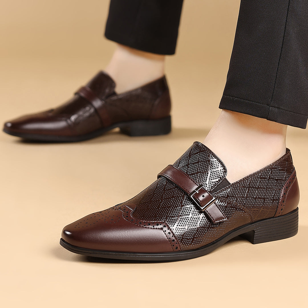 Pastor - Zapatos De Vestir Con Hebilla De Cuero