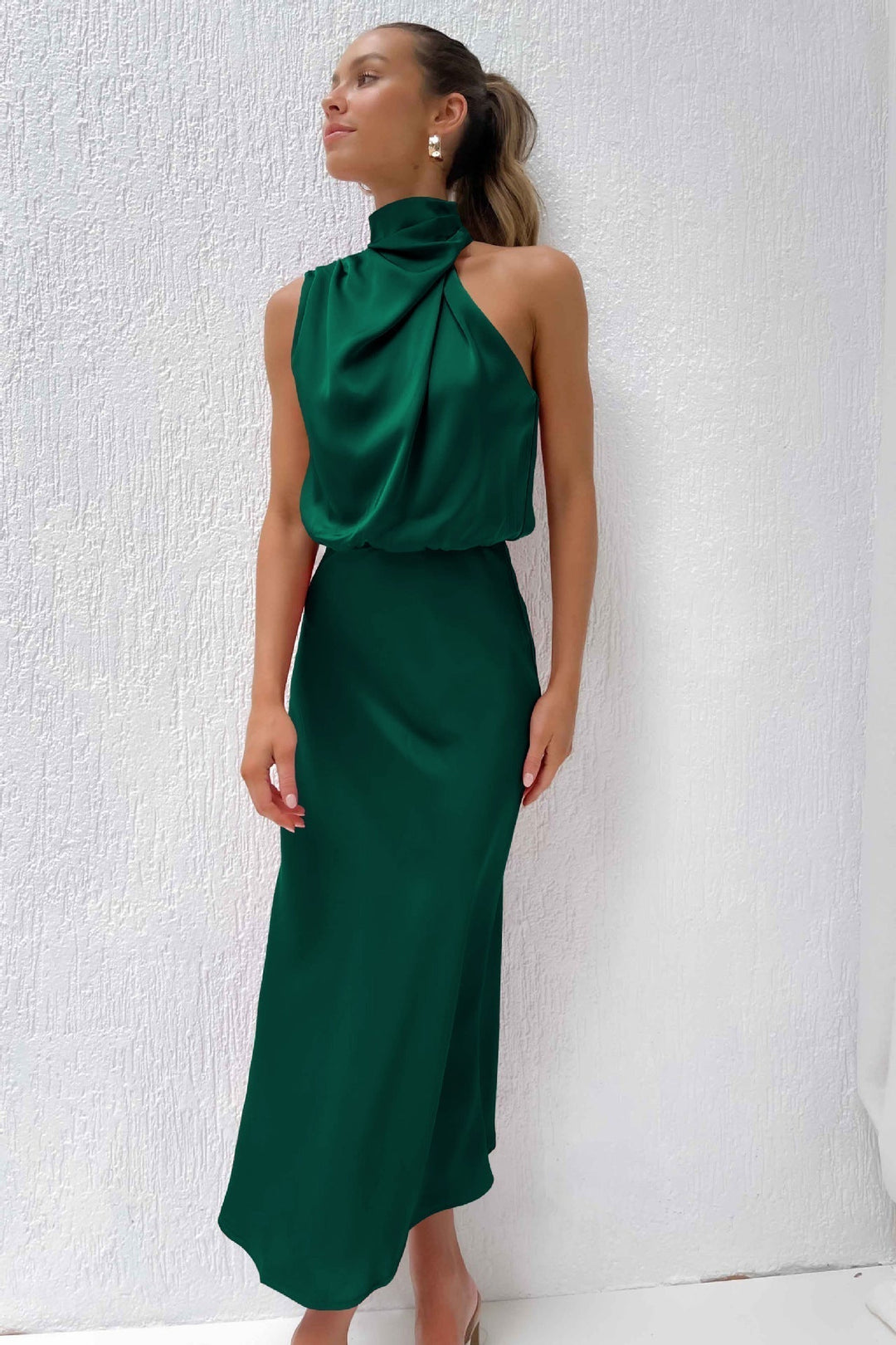Justyna – Vestido Largo Con Escote Halter
