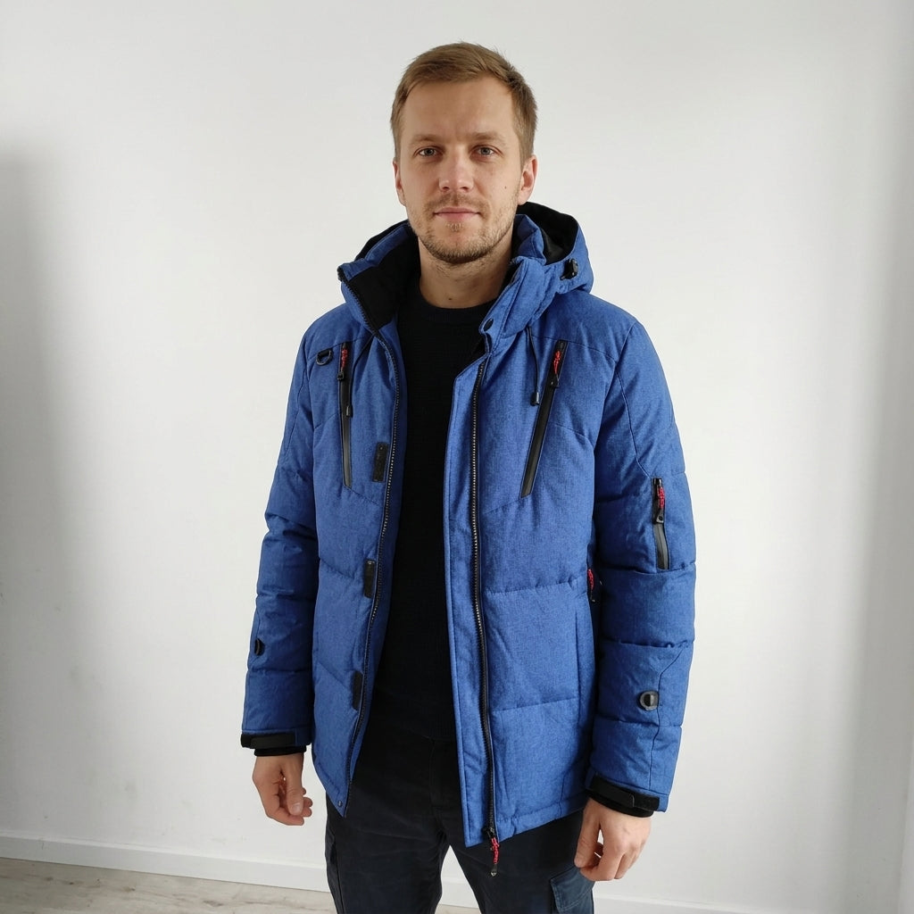 Alaxis - Chaqueta Acolchada Con Capucha y Bolsillos con Cremallera