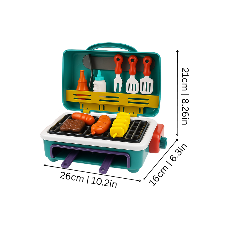 GrillMagic - Juego de Barbacoa con Comida que Cambia de Color