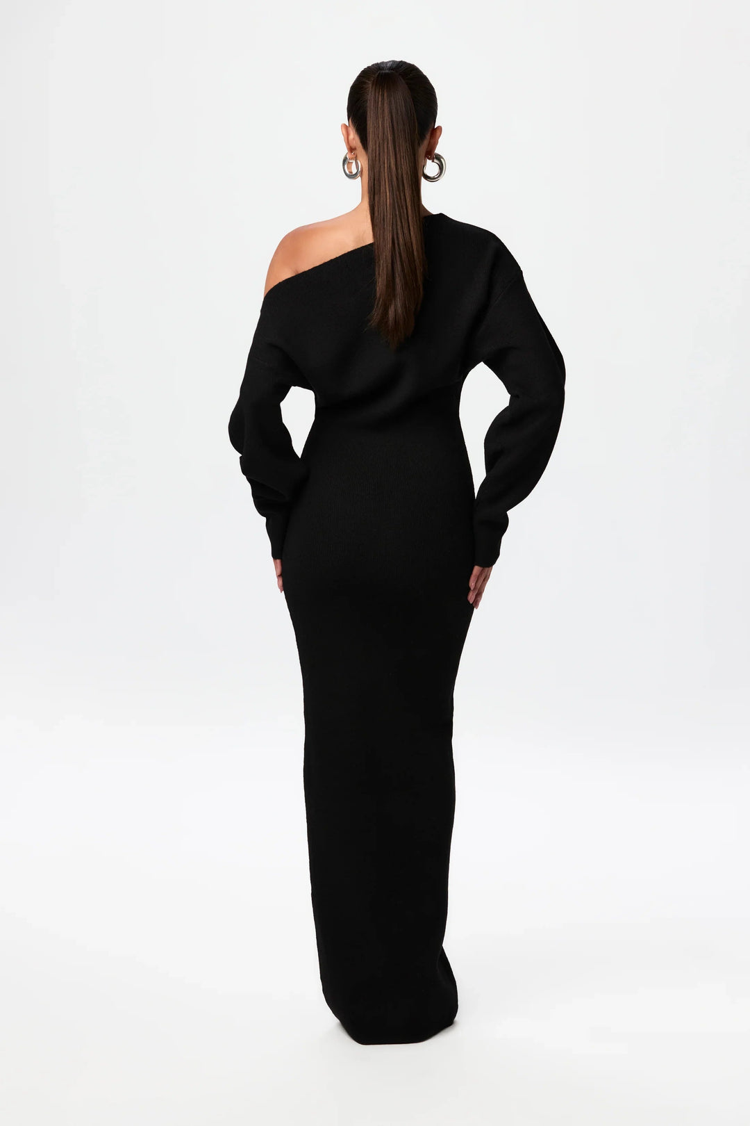 Trina - Vestido Jersey Con Hombros Descubiertos