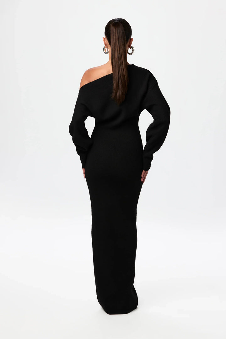 Trina - Vestido Jersey Con Hombros Descubiertos