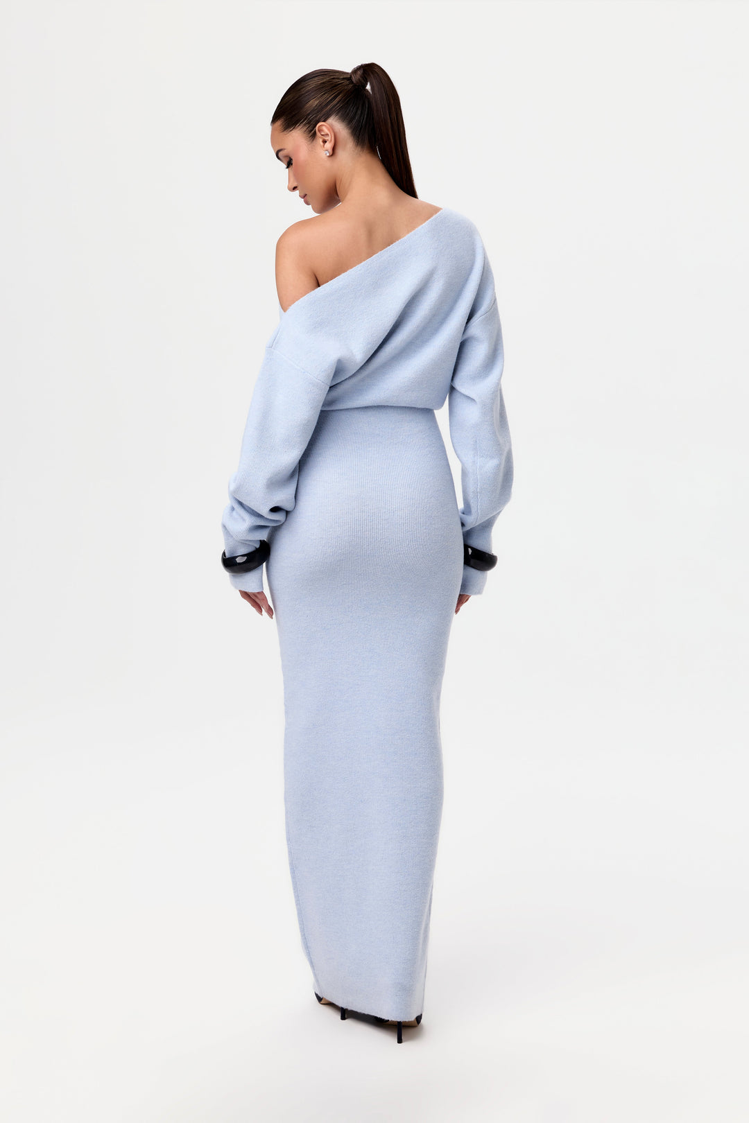 Trina - Vestido Jersey Con Hombros Descubiertos