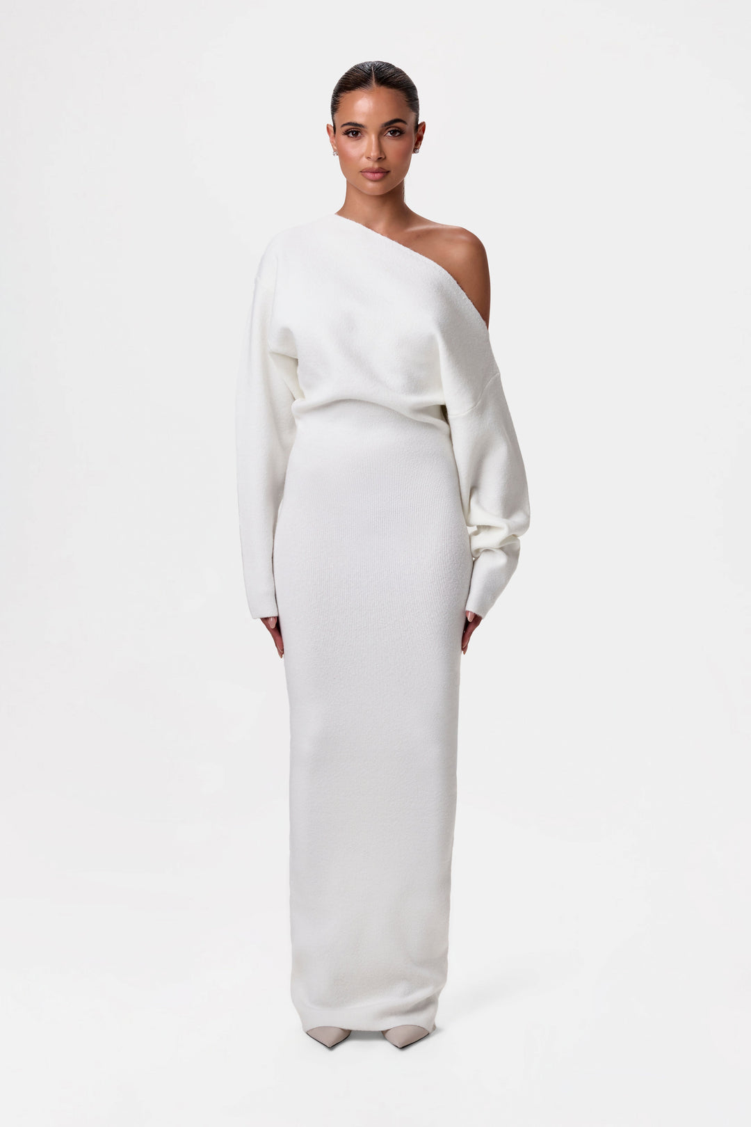 Trina - Vestido Jersey Con Hombros Descubiertos