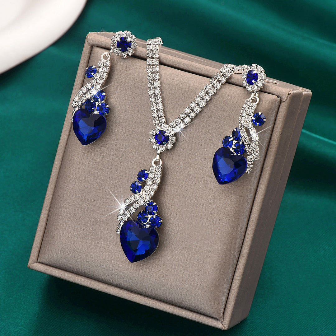 Lelia - Collar De Brillantes Juego De Pendientes