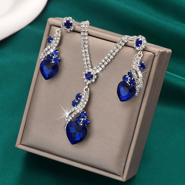Lelia - Collar De Brillantes Juego De Pendientes