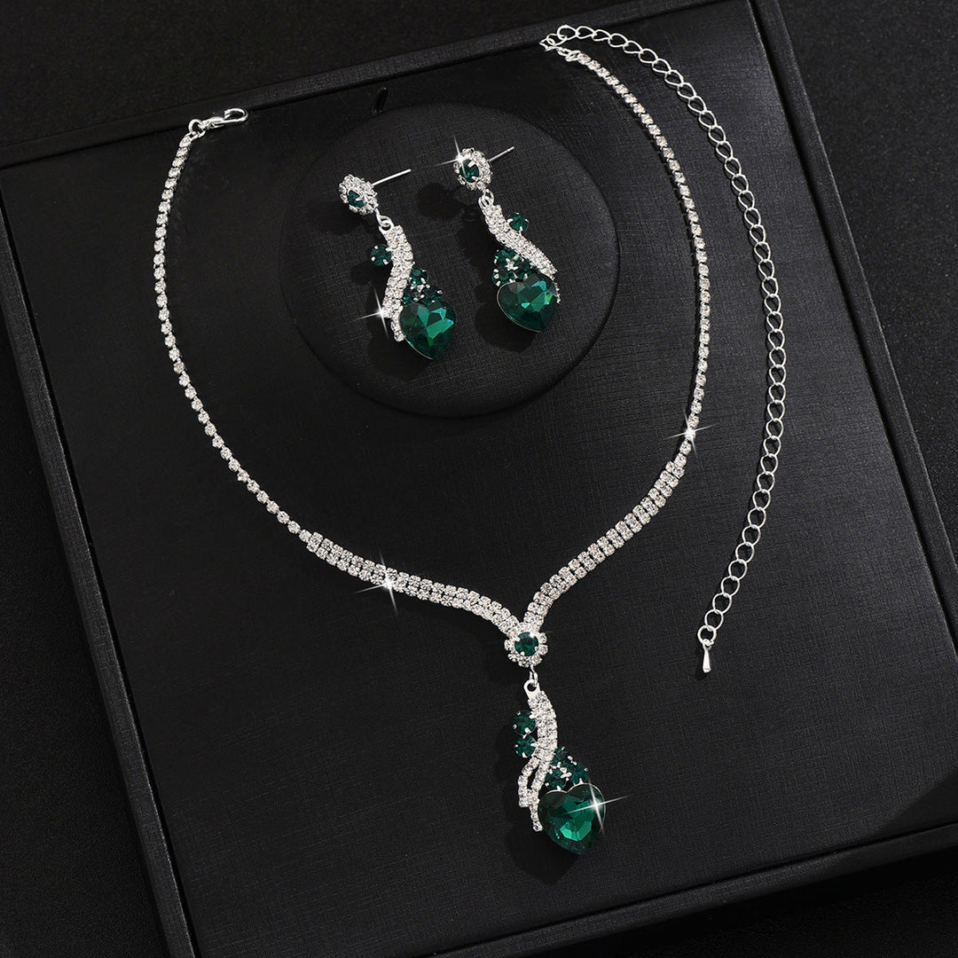 Lelia - Collar De Brillantes Juego De Pendientes