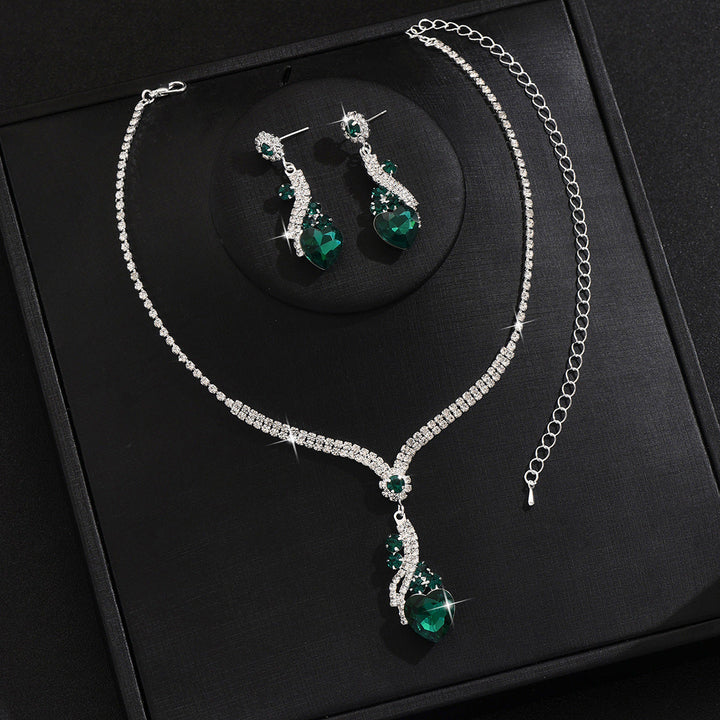 Lelia - Collar De Brillantes Juego De Pendientes