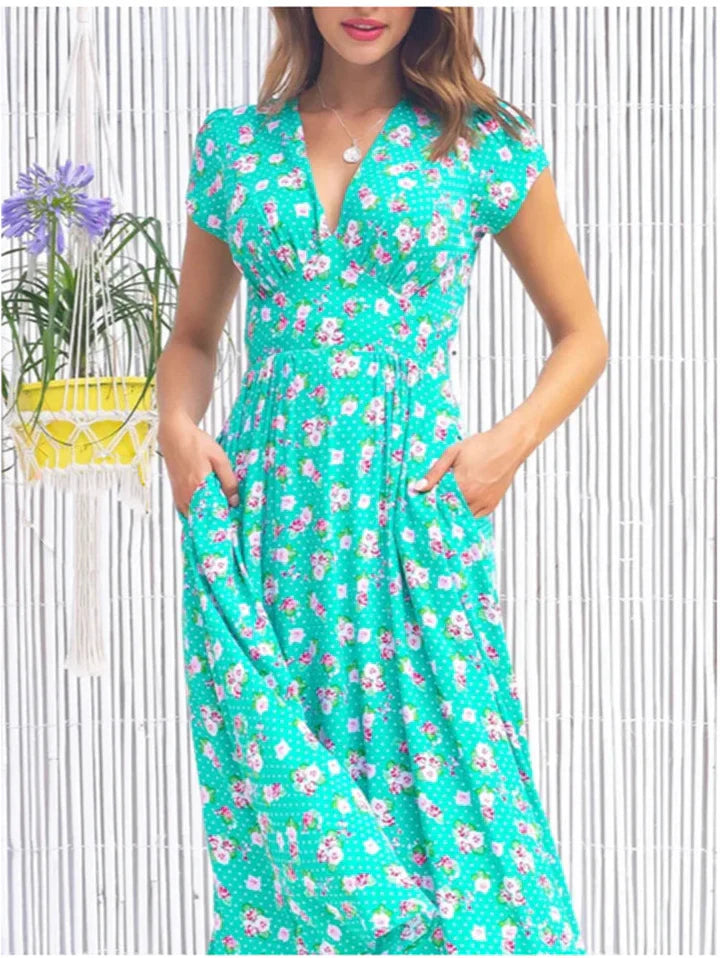 Zervou - Ligero Vestido Midi Con Bolsillos