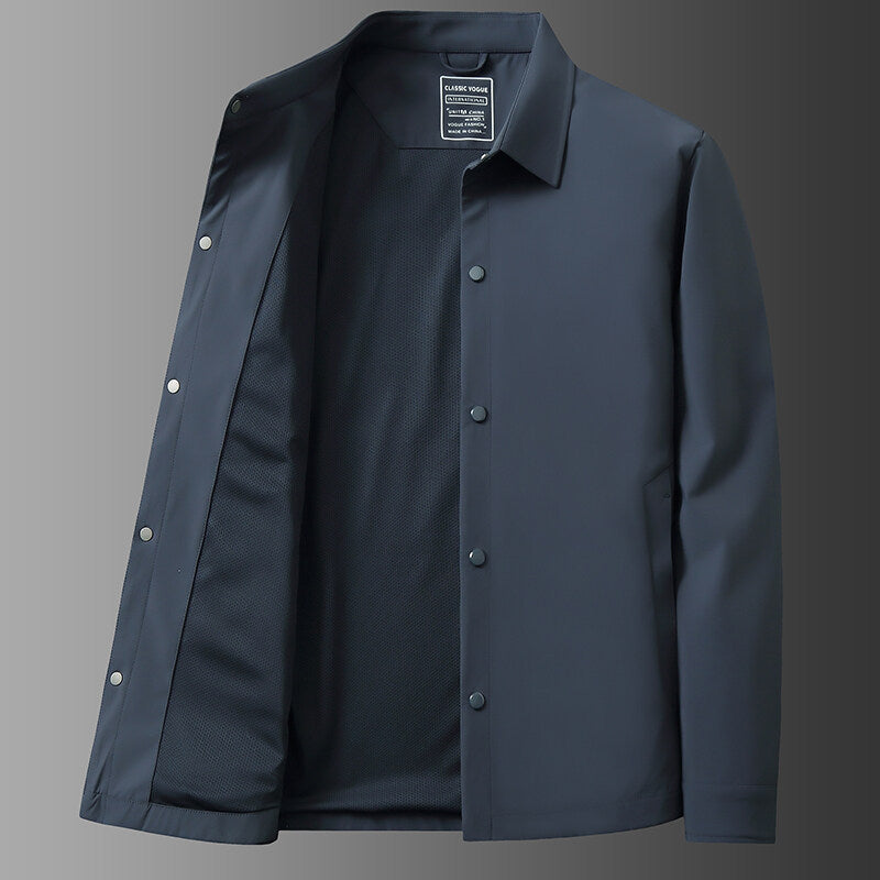 Eymen - Chaqueta de Negocios con Cuello Vuelto