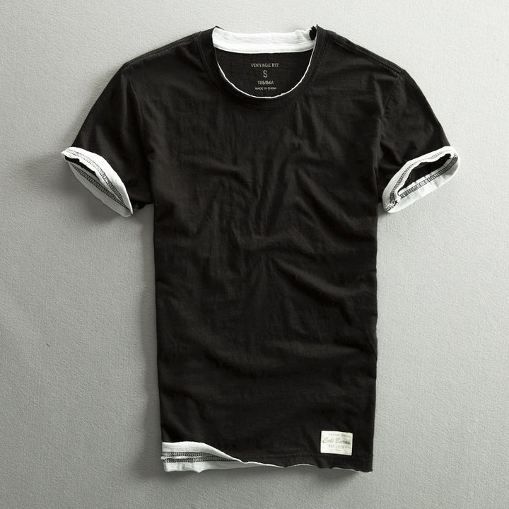 Himasha - Camisa de Algodón de Manga Corta