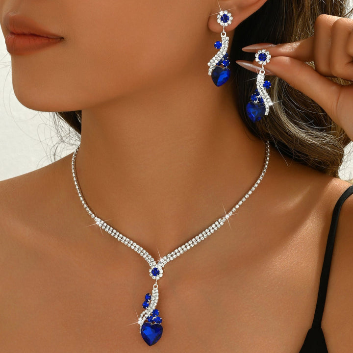 Lelia - Collar De Brillantes Juego De Pendientes