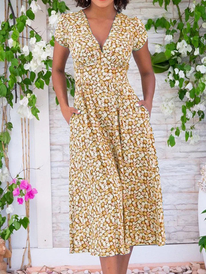 Zervou - Ligero Vestido Midi Con Bolsillos