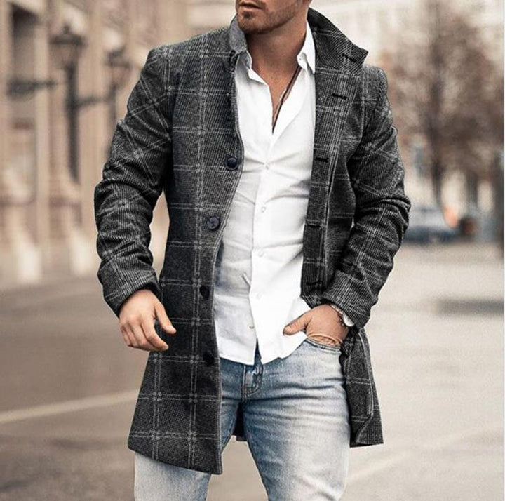 Franck - Chaqueta De Manga Larga A Cuadros Con Botones